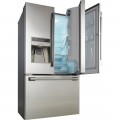 Signature Kitchen Suite - 23.5 Cu. Ft. French Door Refrigerator - Silver