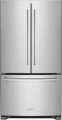 KitchenAid - 20.0 Cu. Ft. French Door Counter-Depth Refrigerator - Stainless Steel