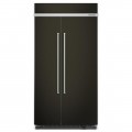 KitchenAid - 25.5 Cu. Ft. Side-by-Side Refrigerator with Under-Shelf Prep Zone - Black Stainless Steel