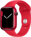 Apple Geek Squad Certified Refurbished Watch Series 7 (GPS) 41mm Aluminum Case with (PRODUCT)RED Sport Band - (PRODUCT)RED