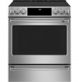 Café - 5.7 Cu. Ft. Slide-In Electric Convection Range, Customizable - Stainless Steel