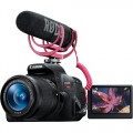 Canon - EOS T5i DSLR Camera with EF-S 18-55mm STM Lens Video Creator Kit - Black