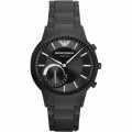 Emporio Armani - Connected Hybrid Smartwatch 43mm Stainless Steel - Black stainless steel