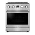 Thor Kitchen - 4.8 Cu. Ft. Freestanding Gas Convection Range - Stainless Steel