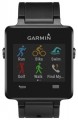Garmin - vívoactive Smartwatch 28.6mm Plastic - Black Silicone (Unlocked)