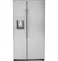 GE Profile - 25.3 Cu. Ft. Side-by-Side Refrigerator with LED Lighting - Fingerprint resistant stainless steel