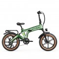 Heybike - Tyson Foldable E-bike w/ 55mi Max Operating Range & 28 mph Max Speed - Green