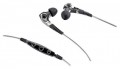 Denon - Music Maniac Earbud Headphones - Black/Silver