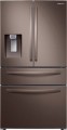 Samsung - 22.6 Cu. Ft. 4-Door French Door Counter Depth Refrigerator - Fingerprint Resistant Tuscan Stainless Steel