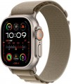 Apple Watch Ultra 2 (GPS + Cellular) 49mm Titanium Case with Olive Alpine Loop - Large - Titanium