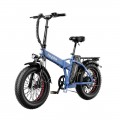 Heybike - Mars Foldable Ebike w/ 48mi Max Operating Range & 20 mph Max Speed- for Any Terrain - Blue