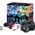Canon - EOS T6i DSLR Camera with EF-S 18-55mm STM Lens Video Creator Kit - Black