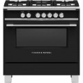 Fisher & Paykel - 4.9 Cu. Ft. Freestanding Gas Convection Range - Black