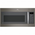 GE - 1.7 Cu. Ft. Convection Over-the-Range Microwave with Sensor Cooking - Slate