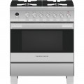 Fisher & Paykel - 3.6 Cu. Ft. Self-Cleaning Freestanding Dual Fuel Convection Range