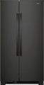 Whirlpool - 25.1 Cu. Ft. Side-by-Side Refrigerator - Black