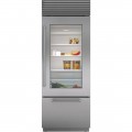 Sub-Zero - Classic 17.3 Cu. Ft. Bottom-Freezer Built-In Refrigerator - Stainless steel
