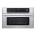 LG - 1.7 Cu. Ft. Convection Built In Microwave with Sensor Cooking and Air Fry - Stainless steel