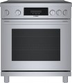 Bosch - 800 Series 3.9 Cu. Ft. Freestanding Electric Induction Industrial Style Range - Stainless Steel