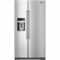 Maytag - 20.6 Cu. Ft. Side-by-Side Refrigerator - Stainless steel