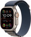 Apple Watch Ultra 2 (GPS + Cellular) 49mm Titanium Case with Blue Alpine Loop - Large - Titanium