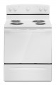Amana - 4.8 Cu. Ft. Freestanding Single Oven Electric Range with Easy-Clean Glass Door - White