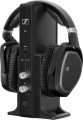 Sennheiser - RS 195 RF Wireless Headphone Systems for TV Listening with Selectable Hearing Boost Preset - Black
