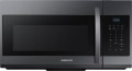 Samsung  1.7 Cu. Ft. Over-the-Range Microwave - Black stainless steel