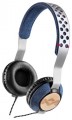 House of Marley - Liberate On-Ear Headphones - Blue/Silver/Brown