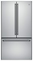 Café - Café Series 23.1 Cu. Ft. Frost-Free Counter-Depth French Door Refrigerator - Stainless steel