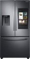 Samsung - Family Hub 26.5 Cu. Ft. French Door Refrigerator - Black stainless steel