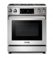 Thor Kitchen - 4.55 cu. Ft. Freestanding LP Gas Range with Self Cleaning - Stainless Steel
