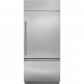 Monogram   21.3 Cu. Ft. Bottom-Freezer Built-In Refrigerator - Stainless steel