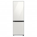 Samsung - 12.0 cu. ft. BESPOKE Bottom Freezer refrigerator with customizable colors and flexible design - White Glass