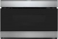 Sharp - 1.2 Cu. Ft. Microwave Drawer with Internet Mobile Applications and Easy Wave Open - Stainless Steel With Black Glass