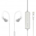 Sennheiser - Ambeo Smart Noise Canceling Wired In-Ear Headphones iOS Compatible - White/Gray