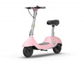 OKAI - EA10 Pro Electric Scooter with Foldable Seat w/ 35 Miles Max Operating Range & 16 mph Max Speed - Pink
