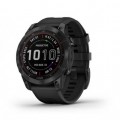 Garmin - fēnix 7 Sapphire Solar GPS Smartwatch 47 mm Fiber-reinforced polymer - Carbon Gray DLC Titanium
