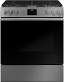 Café - 5.6 Cu. Ft. Slide-In Gas Convection Range with Modern Glass, Customizable - Platinum Glass
