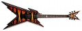 Dean - DB Bumblebee Firefly 6-String Full-Size Razorback Electric Guitar - Black/Orange