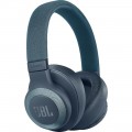 JBL - E65BTNC Wireless Noise-Cancelling Over-the-Ear Headphones - Blue