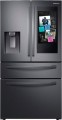 Samsung Family Hub 22.2 Cu. Ft. 4-Door French Door Counter-Depth Refrigerator - Fingerprint Resistant Black Stainless Steel