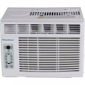 Keystone - 6,000 BTU Window-Mounted Air Conditioner with Follow Me LCD Remote Control - White