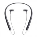 Sony - h.ear MDR-EX750BT In-Ear Behind-The-Neck Mount Wireless Headphones - Charcoal black