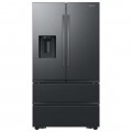 Samsung  30 cu. ft. 4-Door French Door Smart Refrigerator with Four Types of Ice - Fingerprint Resistant Matte Black Steel