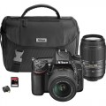 Nikon - D7100 DSLR Camera with 18-55mm VR II and 55-300mm VR Lenses - Black
