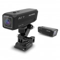 Rexing - A1 Front and Back Waterproof Action Camera 1080P Wi-Fi - Black