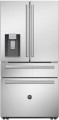 Bertazzoni  21 cu. Ft. 2 Bottom-Freezer French Door Refrigerator with Stainless steel no-fingerprint treatment door finish. - Stainless steel