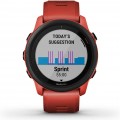 Garmin USA - Forerunner 745 GPS Smartwatch 30mm Fiber-Reinforced Polymer - Magma Red