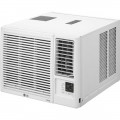 LG - 1,420 Sq. Ft. 24,000 BTU Smart Window Air Conditioner with 12,000 BTU Heater - White